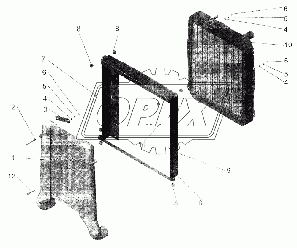 Установка радиаторов МАЗ-103